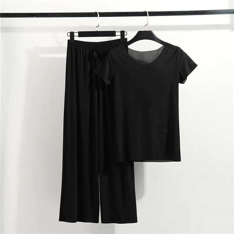 2021female home clothes 2 pieces set lady home suit summer women lounge wear autumn loose homewear suit for women pajamas pants set, Black;red
2021female home clothes 2 pieces set lady home suit summer women lounge wear autumn loose homewear suit for women pajamas pants set, Black;red