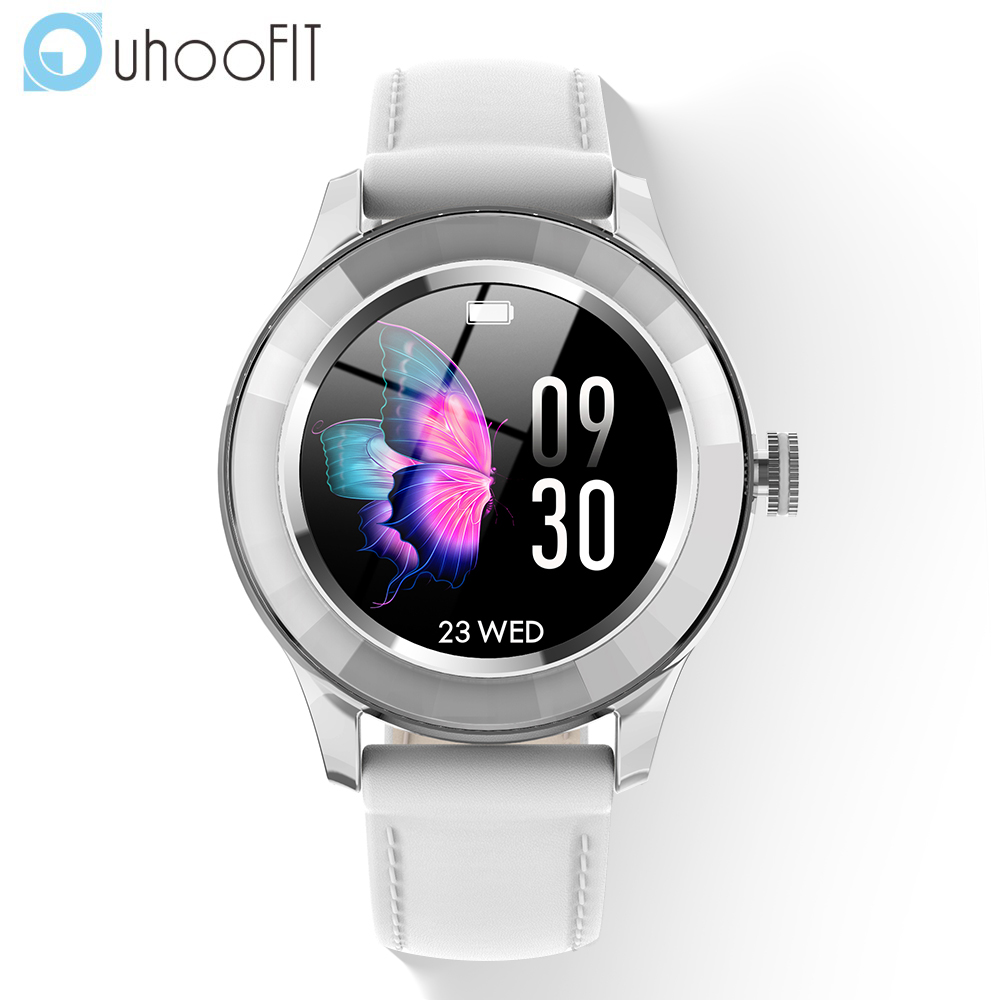 Uhoofit S09 Women Smart Watch Full Touch Round Screen IP67 SmartWatch Heart Rate Monitor Sleep Monitoring for IOS Androidg, White
Uhoofit S09 Women Smart Watch Full Touch Round Screen IP67 SmartWatch Heart Rate Monitor Sleep Monitoring for IOS Androidg, White