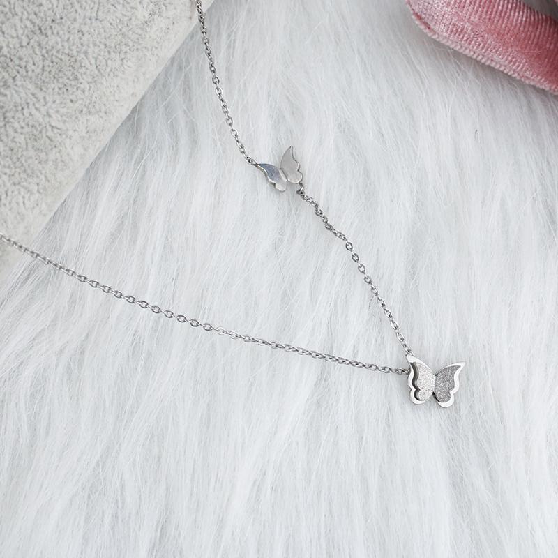 Pendant Necklaces Bohemian Cute Butterfly Necklace Stainless Steel Clavicle Chain Fashionable Women Jewelry Gift For Girlfriend
Pendant Necklaces Bohemian Cute Butterfly Necklace Stainless Steel Clavicle Chain Fashionable Women Jewelry Gift For Girlfriend