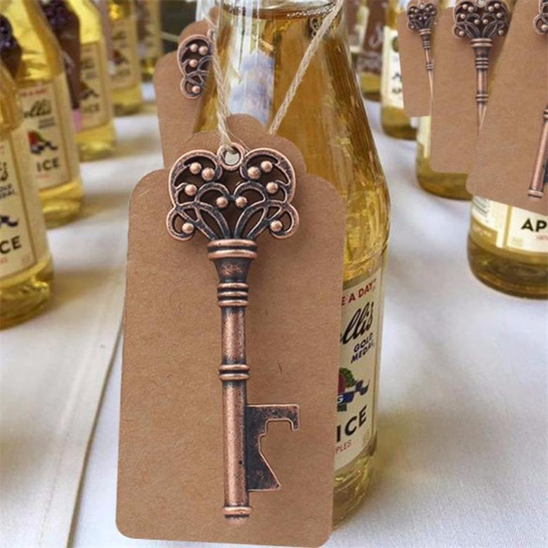 Vintage key shaped beer bottle opener wedding favor souvenir anniversary party gift wine opening tools for bar-ware Free shipping