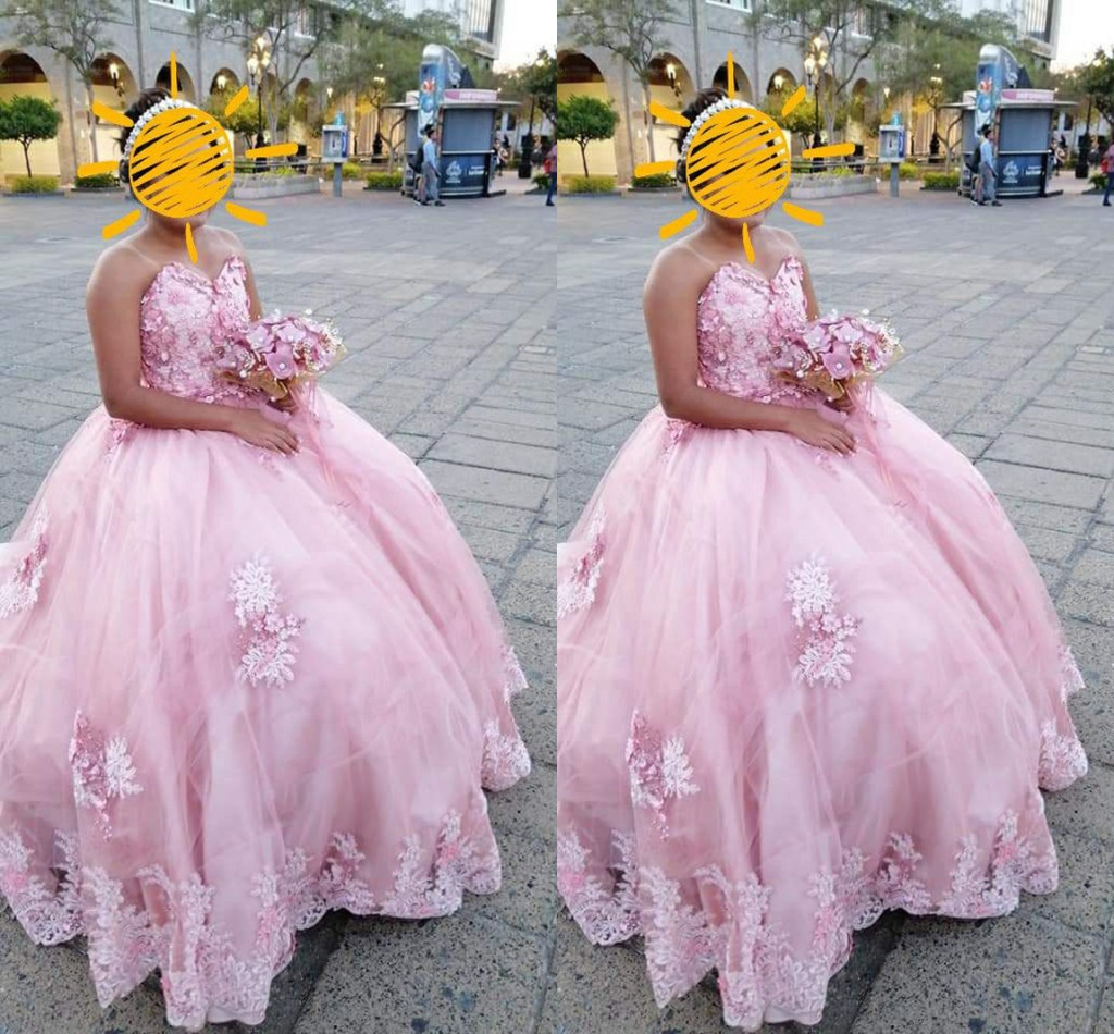 2021 Fashion Pink Prom Sweet 16 Dresses Ball Gown Strapless 3D Flowers Lace Applique Corset Back Tulle Quinceanera Dress Plus Size, Black
2021 Fashion Pink Prom Sweet 16 Dresses Ball Gown Strapless 3D Flowers Lace Applique Corset Back Tulle Quinceanera Dress Plus Size, Black