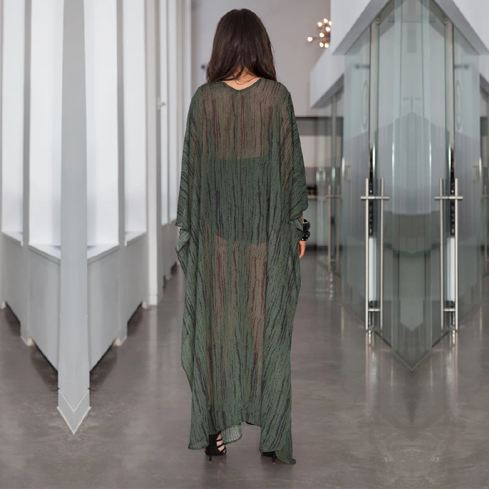 Oversize Kaftan Beach Cover up Pareos de Playa Mujer Wear Bikini Robe Plage Sarong Tunic #Q977 210420