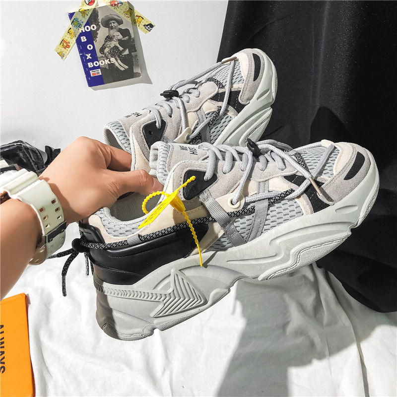 Dad Shoes Mens 2021 Spring Internet Celebrity Reflective Sneakers Students Korean Fashion All-Matching Ins, H01 black
Dad Shoes Mens 2021 Spring Internet Celebrity Reflective Sneakers Students Korean Fashion All-Matching Ins, H01 black