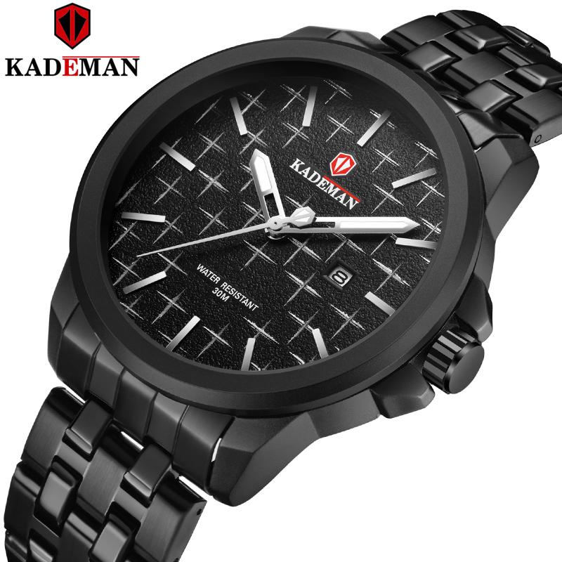 Wristwatches Business Men Watch Luxury TOP Brand KADEMAN Automatic Date Quartz Waterproof Steel Wristwatch Sports Relogio Masculino, Slivery;brown
Wristwatches Business Men Watch Luxury TOP Brand KADEMAN Automatic Date Quartz Waterproof Steel Wristwatch Sports Relogio Masculino, Slivery;brown