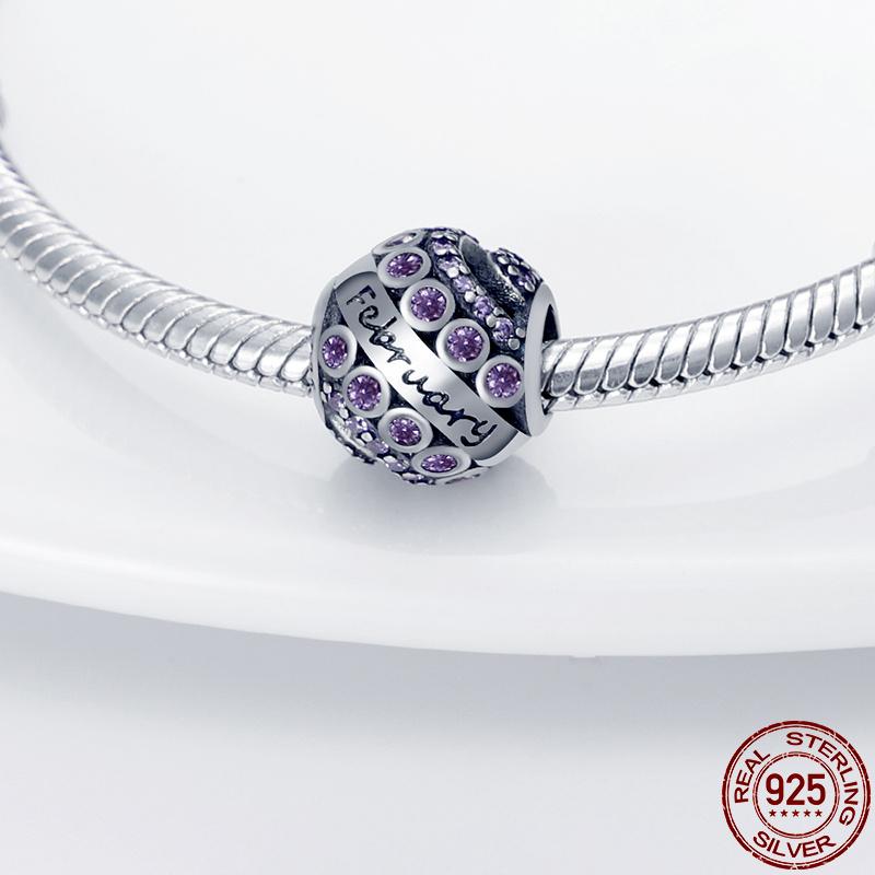 Other 2021 Fit Bracelet Necklace February Birthstone Bead Plata De Ley Charm Lady DIY Jewelry Gift
Other 2021 Fit Bracelet Necklace February Birthstone Bead Plata De Ley Charm Lady DIY Jewelry Gift