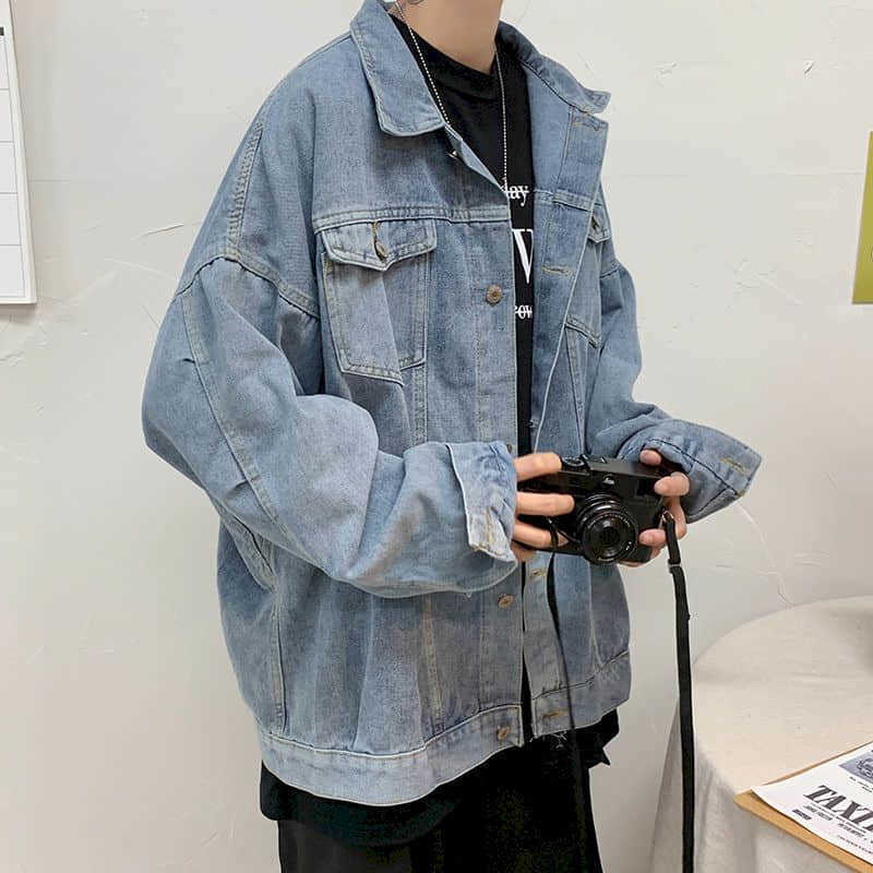 Retro tooling denim jacket boys Hong Kong style loose casual handsome autumn short coat cool students top 210526, Black
Retro tooling denim jacket boys Hong Kong style loose casual handsome autumn short coat cool students top 210526, Black