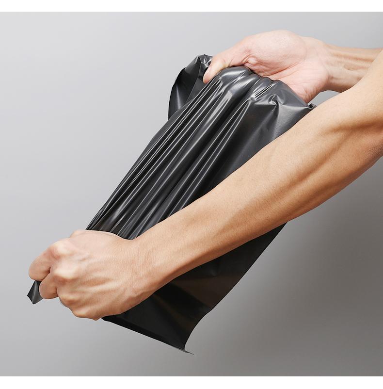 100pcs Black Courier Bags Smooth PE Plastic Poly Storage Bag Envelope Mailing Self Adhesive Seal Pouch Gift Wrap