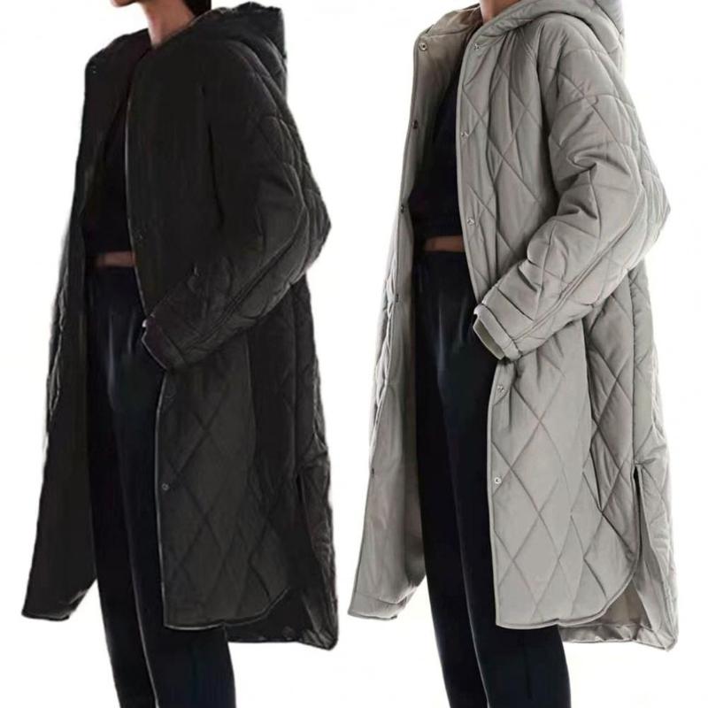 Men's Jackets Long Women Hooded Coat Solid Color Single-breasted Sleeve Highly Warm Padded Winter Ladies Casual Down Outwear, Black;brown
Men's Jackets Long Women Hooded Coat Solid Color Single-breasted Sleeve Highly Warm Padded Winter Ladies Casual Down Outwear, Black;brown