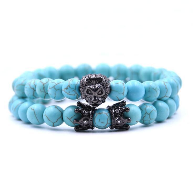 2021 bead Charm bracelet buddha bracelets paracord natural stone lion bracelet men pulseras hombre bracciali uomo mens bracelets GC149