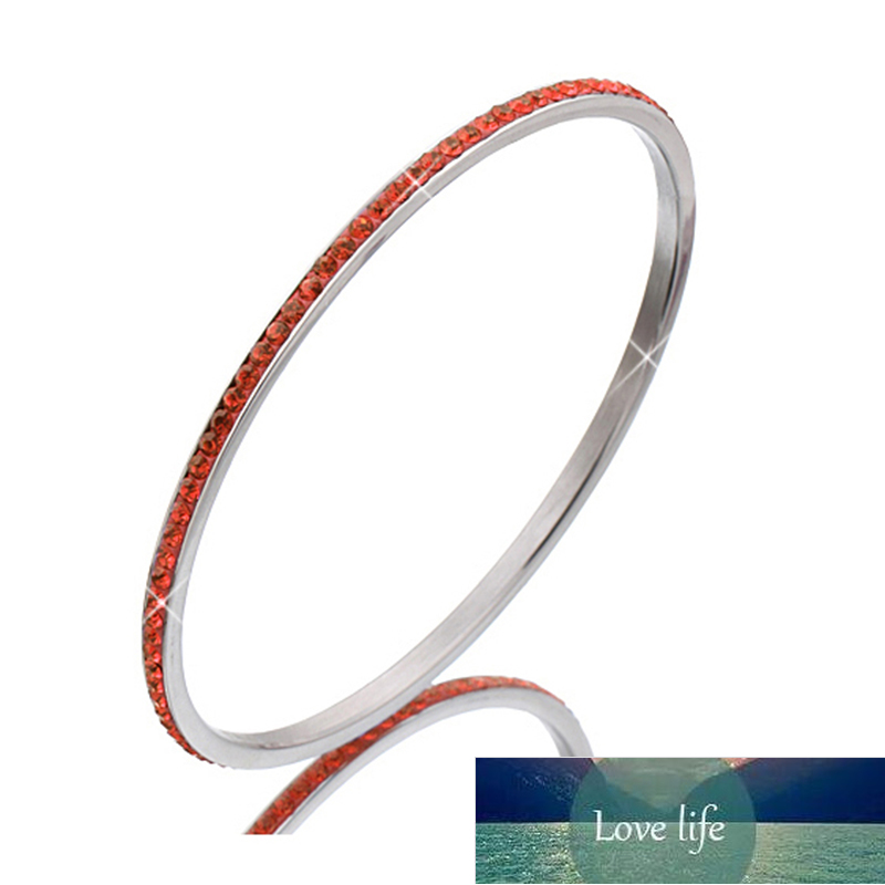 Wholesale Stainless Steel Bangles Women Jewelry With Good Clear CZ Crystal Factory price expert design Quality Latest Style Original Status