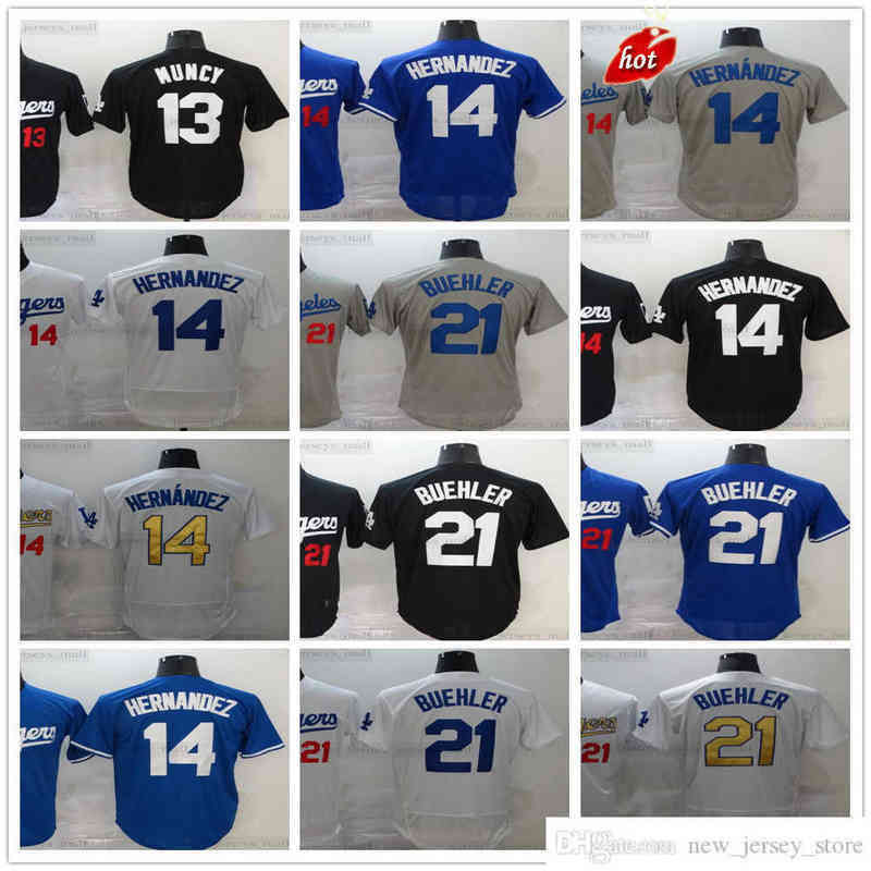 Stitched Man Baseball Jerseys Kershaw 21 Walker 14 Enrique Buehler 13 Max Hernandez Muncy Jersey Top Quality Black White Blue
Stitched Man Baseball Jerseys Kershaw 21 Walker 14 Enrique Buehler 13 Max Hernandez Muncy Jersey Top Quality Black White Blue