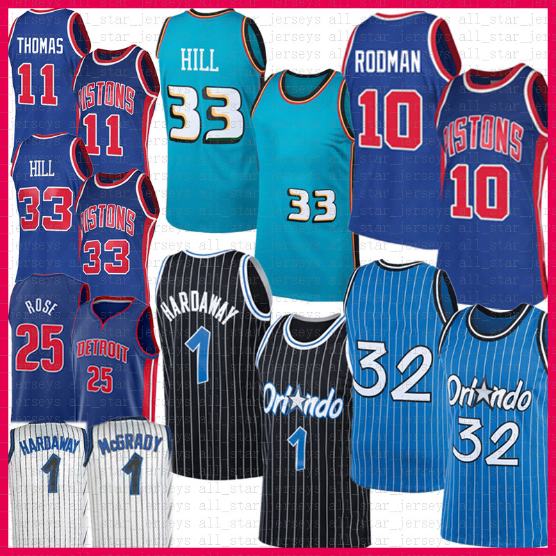 Grant 33 Hill Shaquille 32 O'Neal Basketball Jersey Dennis 10 Rodman Derrick 25 Rose Penny Isiah 11 Thomas Hardaway Tracy 1 McGrady Orl, Black;red
Grant 33 Hill Shaquille 32 O'Neal Basketball Jersey Dennis 10 Rodman Derrick 25 Rose Penny Isiah 11 Thomas Hardaway Tracy 1 McGrady Orl, Black;red