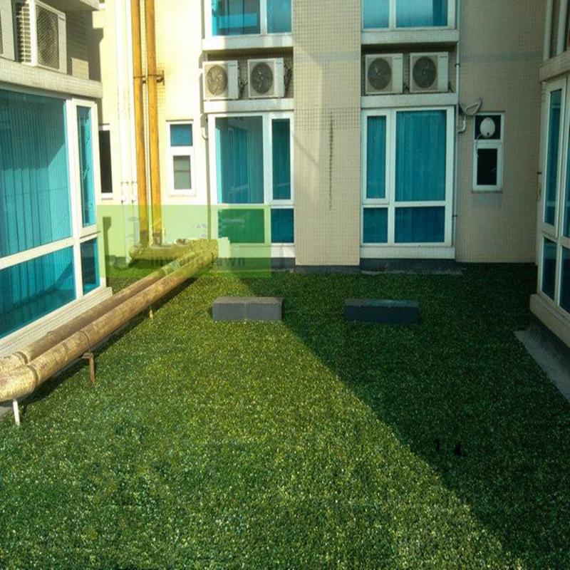 Decorative Flowers & Wreaths 200PCS Per Lot Artificial Turf Carpet Simulation Plastic Boxwood Grass Mat 25cm*25cm Green Lawn For Home Garden