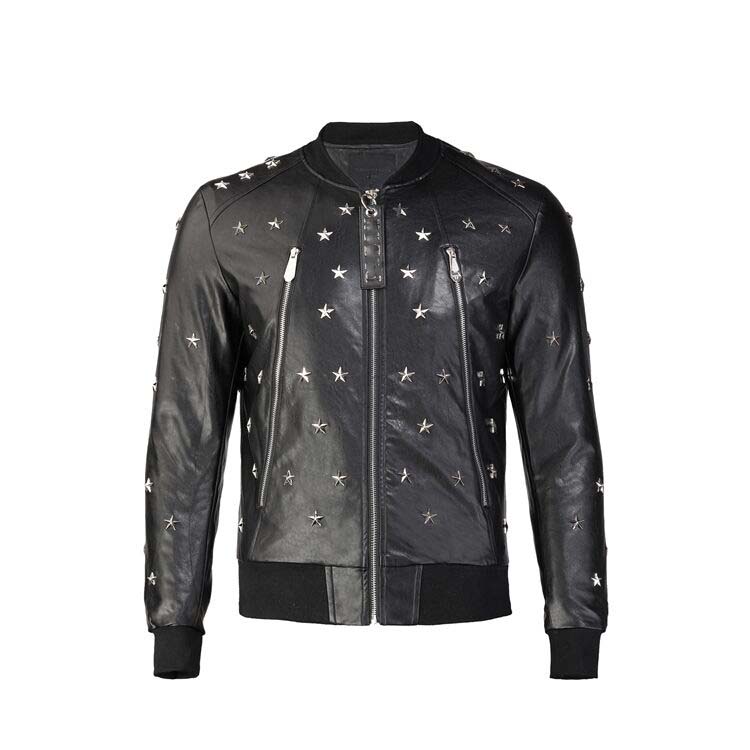 Quickly send Fashional design Men's leather jacket with rivet zipper motorcycle coat Leather coat jacket M-3XL, Black
Quickly send Fashional design Men's leather jacket with rivet zipper motorcycle coat Leather coat jacket M-3XL, Black