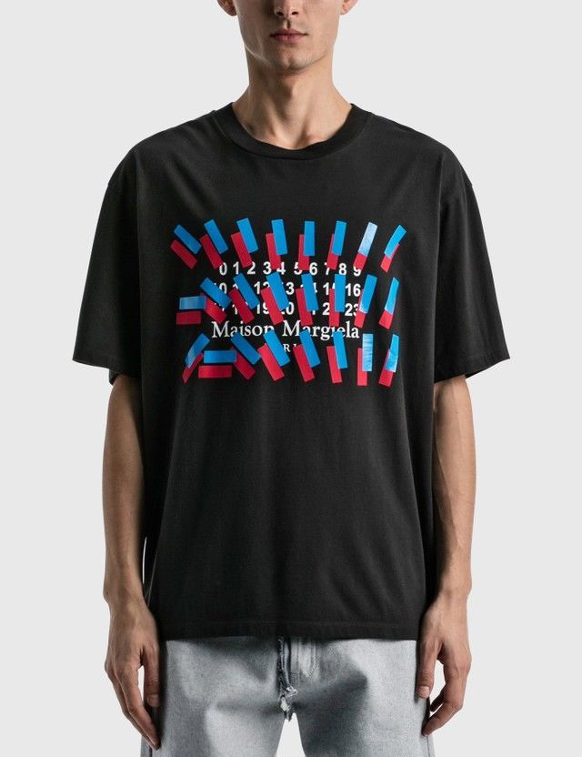 Men's and women's cotton mm6 margiela tape printing round neck short-sleeved casual maison T-shirt, White;black
Men's and women's cotton mm6 margiela tape printing round neck short-sleeved casual maison T-shirt, White;black