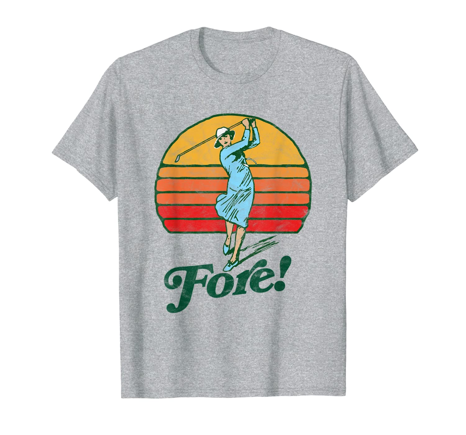fore vintage female golf retro funny woman golfer graphic t-shirt, White;black
fore vintage female golf retro funny woman golfer graphic t-shirt, White;black
