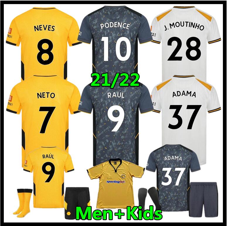21 22 Wolves Soccer Jerseys third Aït Nouri SEMEDO RAUL NETO NEVES 2021 2022 Boly J.OTTO PODENCE FAIO SILVA Football SAISS Shirts J.MOUTINHO ADAMA Men Kits tops Uniforms, 21/22 3rd+patch
21 22 Wolves Soccer Jerseys third Aït Nouri SEMEDO RAUL NETO NEVES 2021 2022 Boly J.OTTO PODENCE FAIO SILVA Football SAISS Shirts J.MOUTINHO ADAMA Men Kits tops Uniforms, 21/22 3rd+patch