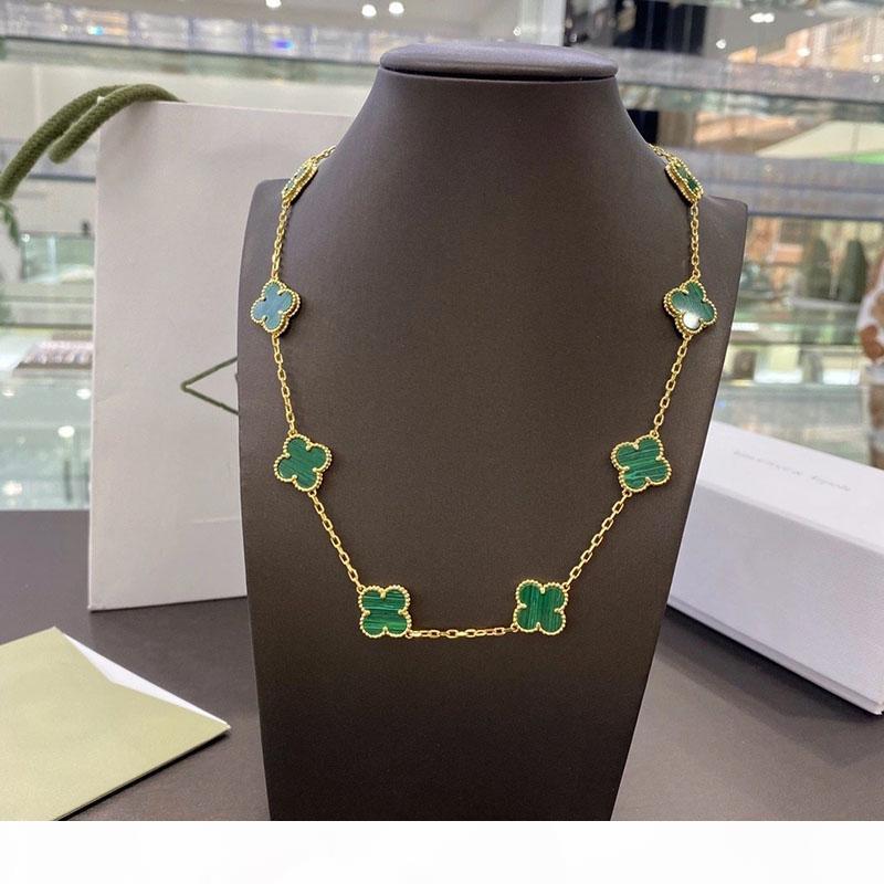 45CM-Fashion Classic Agate 4 Four Leaf Clover Long 10 Flowers Pendant Necklace Mother-of-Pearl for Women&Girls Valentine's Mother', Silver
45CM-Fashion Classic Agate 4 Four Leaf Clover Long 10 Flowers Pendant Necklace Mother-of-Pearl for Women&Girls Valentine's Mother', Silver