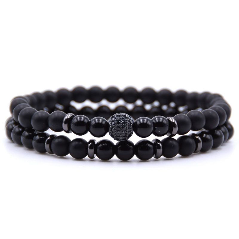 Handmade Loves Gift 6MM Natural Stone Beads Strands Bracelets Gun Metal CZ Charm Bracelets
Handmade Loves Gift 6MM Natural Stone Beads Strands Bracelets Gun Metal CZ Charm Bracelets