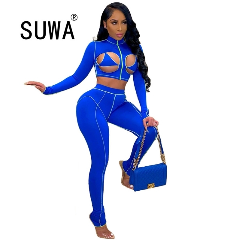 Striped Patchwork Hollow Out Zipper 2 Piece Set Women Streetwear Sexy Bikini Turtleneck Top+Bodycon Leggings Party Club Outfits 210525, Black
Striped Patchwork Hollow Out Zipper 2 Piece Set Women Streetwear Sexy Bikini Turtleneck Top+Bodycon Leggings Party Club Outfits 210525, Black