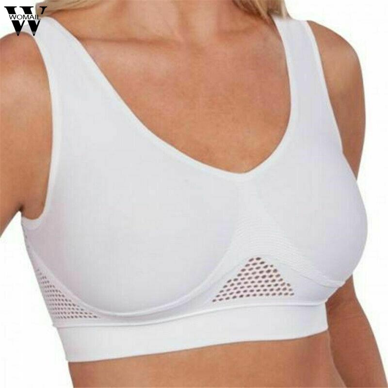 Bras S-4XL Large Size Women Design Comfort Aire Bra Hollow Mesh Breathable Underwear Shockproof Sports Support Fitness, Wh
Bras S-4XL Large Size Women Design Comfort Aire Bra Hollow Mesh Breathable Underwear Shockproof Sports Support Fitness, Wh