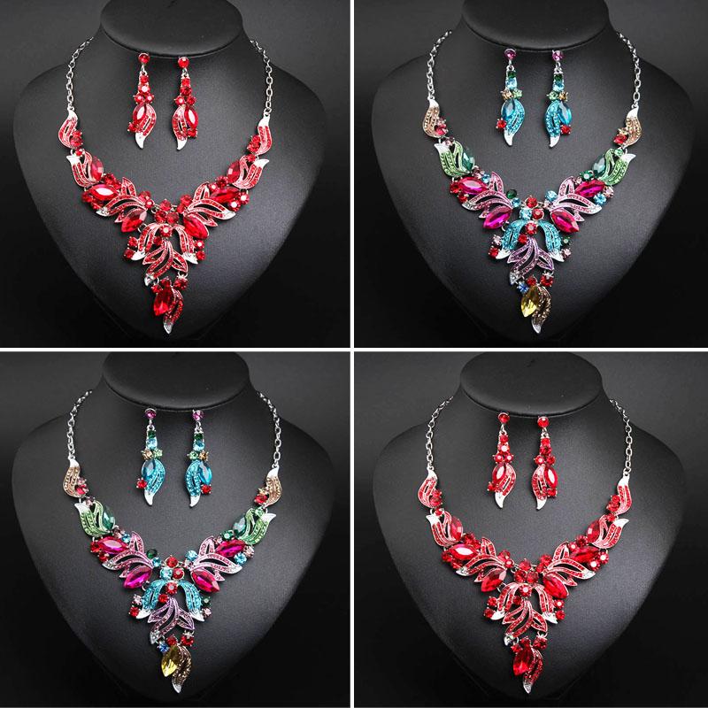 Earrings & Necklace Luxury Big Water Drop Flower Crystal Bridal Jewelry Set Women Statement Gold Color For Wedding Accessories, Silver
Earrings & Necklace Luxury Big Water Drop Flower Crystal Bridal Jewelry Set Women Statement Gold Color For Wedding Accessories, Silver