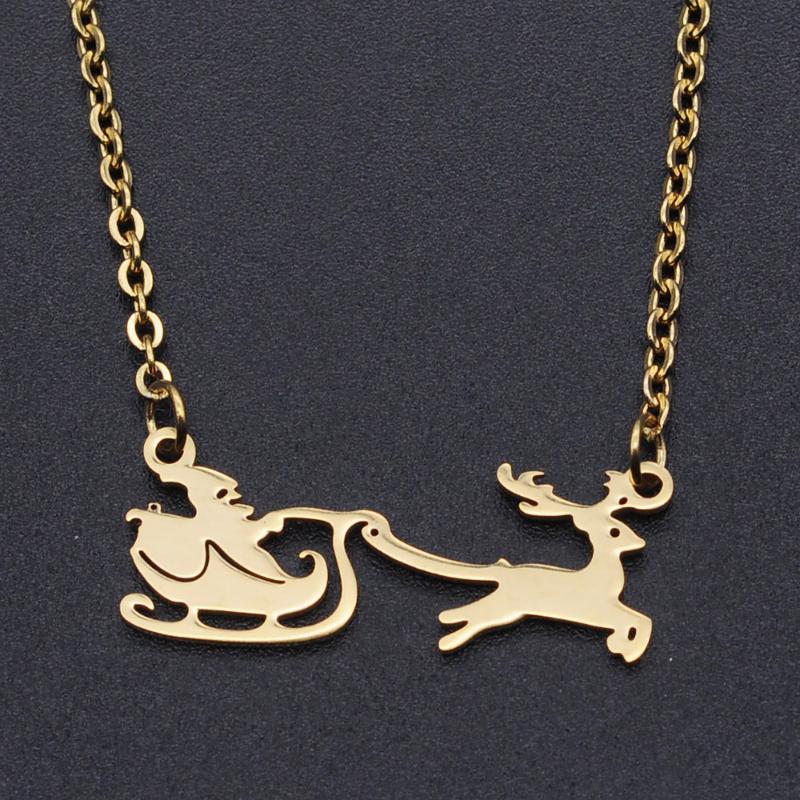 Pendant Necklaces Christmas Santa Claus Stainless Steel Charm Necklace For Women Wholesale Dainty Accept OEM Order
Pendant Necklaces Christmas Santa Claus Stainless Steel Charm Necklace For Women Wholesale Dainty Accept OEM Order