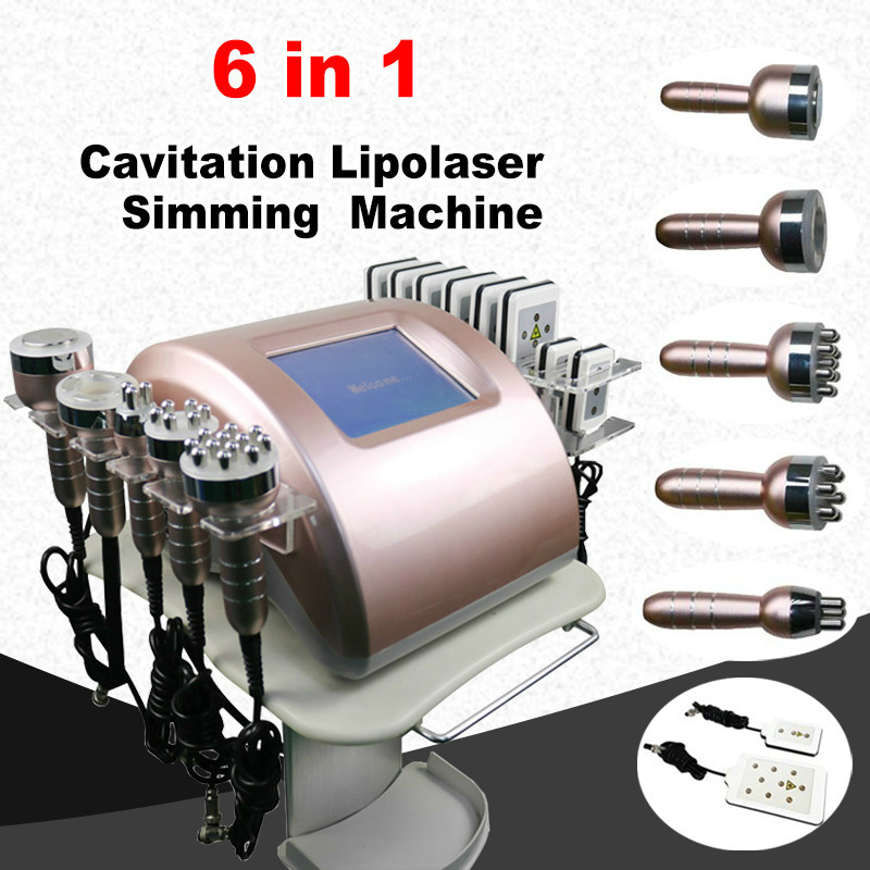 Latest CE-Approved Cavitation Slimming Machine - Ultrasound Fat Loss with Radio Frequency RF Skin Tightening & Laser Lipo Technology