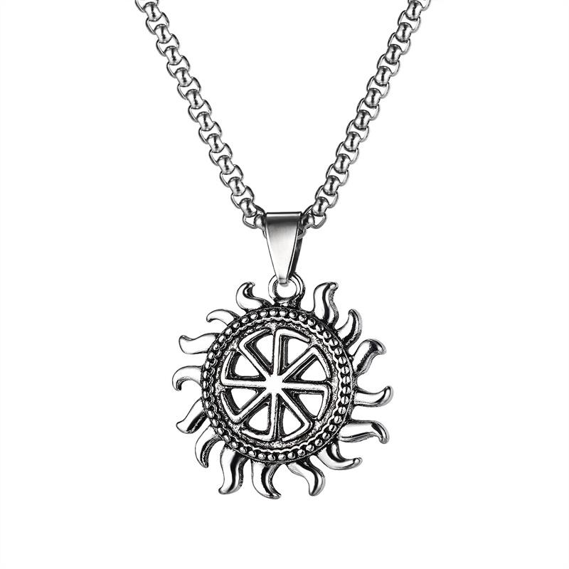 Chains Stainless Steel Hip Hop Sun Pendant Necklace With 60cm Chain Punk Rock Biker Gifts For Men
Chains Stainless Steel Hip Hop Sun Pendant Necklace With 60cm Chain Punk Rock Biker Gifts For Men