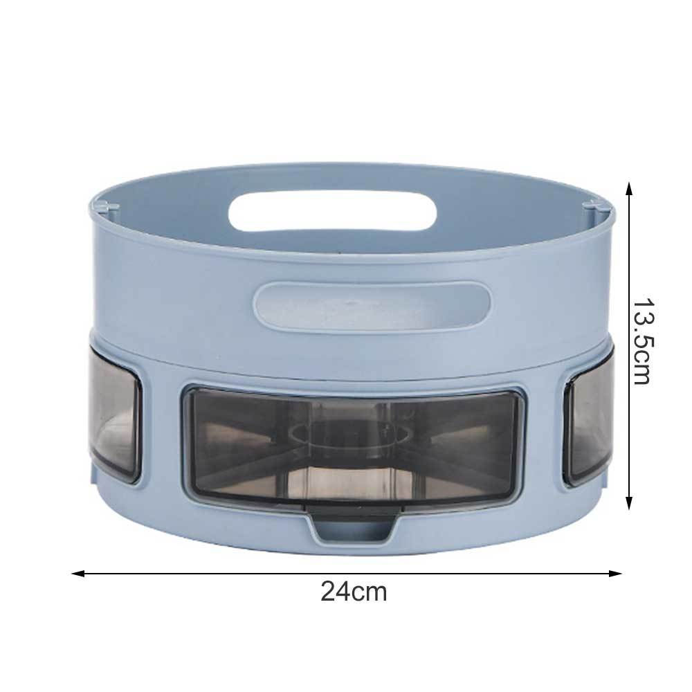 Rotating Storage Box Household Desktop Organizer Multifunctional Storage Box Kitchen Storage Supplies Seasoning Bottle Jar Wine