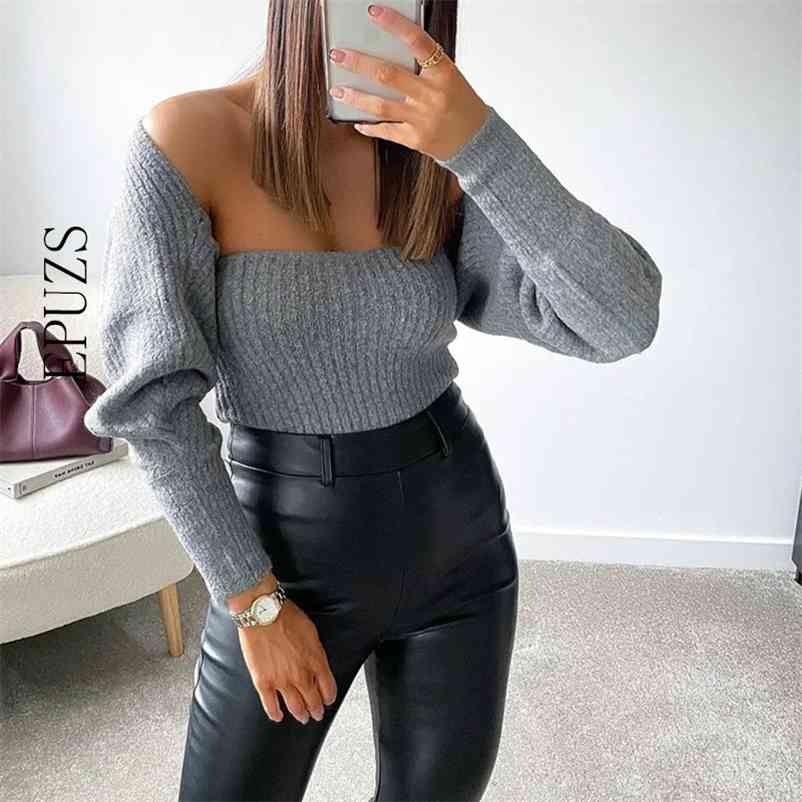 ZA women crop sweater sexy long sleeve knitted streetwear square collar croped top spring ladies 210521, Dark grey
ZA women crop sweater sexy long sleeve knitted streetwear square collar croped top spring ladies 210521, Dark grey