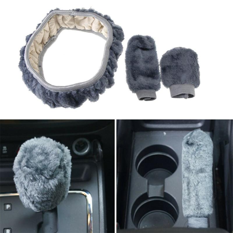 steering wheel covers 3pcs soft warm plush wool cover gear shift handbrake grey winter fluffy car interior accessory
steering wheel covers 3pcs soft warm plush wool cover gear shift handbrake grey winter fluffy car interior accessory