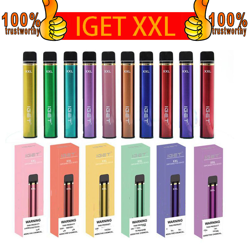 Original Iget XXL 1800 puffs Vape Pen Disposable E-cigarettes starter Kits Device Kit Pod Pre-Filled 100% Authentic IGET Shion Plus Max
Original Iget XXL 1800 puffs Vape Pen Disposable E-cigarettes starter Kits Device Kit Pod Pre-Filled 100% Authentic IGET Shion Plus Max