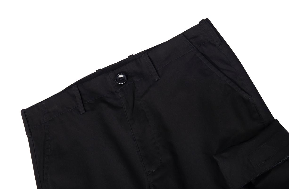 Multi Pocket Woven Bundle Feet Trousers Men Women High Quality Streetwear Straight Pants Black Men's