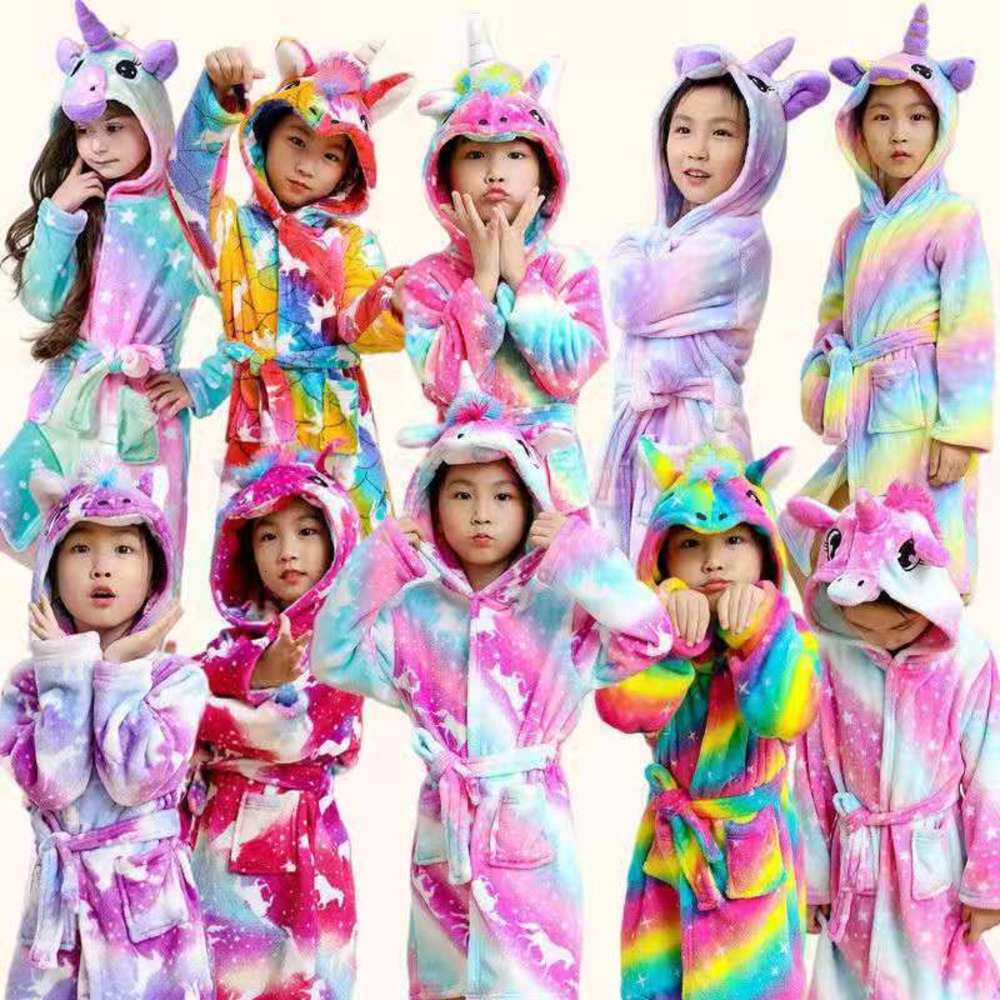 Autumn and winter Plush warm flannel bathrobe children's cartoon cute one-piece pajamas Nightgown
Autumn and winter Plush warm flannel bathrobe children's cartoon cute one-piece pajamas Nightgown