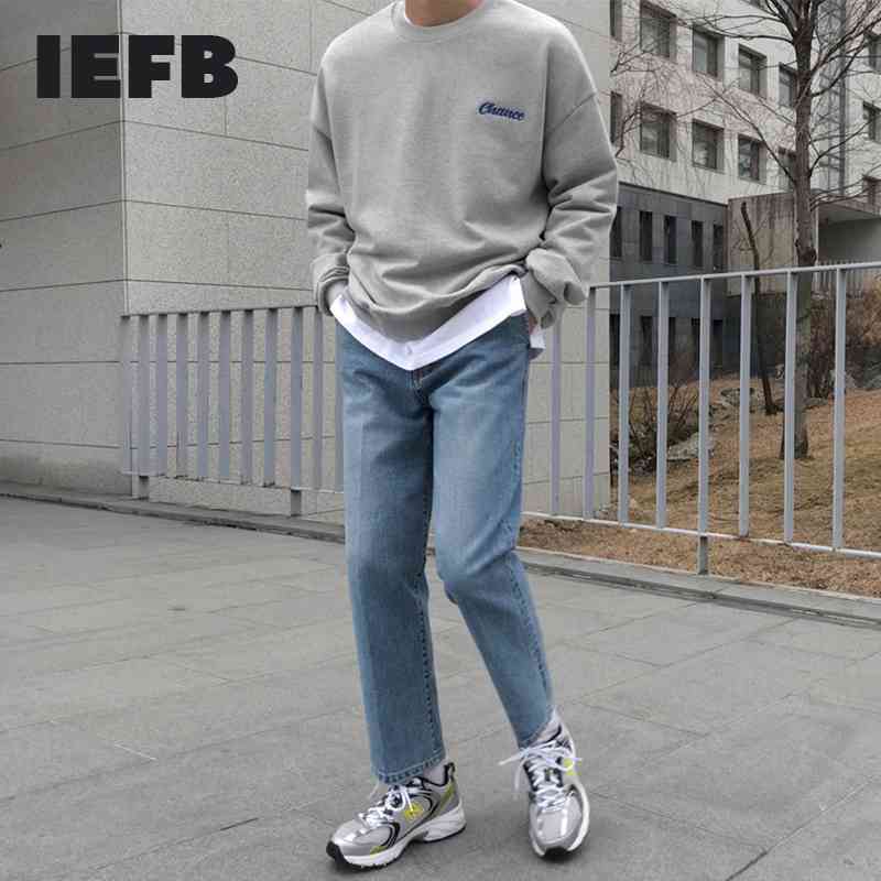 IEFB Men's Wear Korean Trend Round Collar Sweatshirts Men's Spring Oversized Pullover Tops Causal Fashion Cloth 9Y5449 210524, Navy
IEFB Men's Wear Korean Trend Round Collar Sweatshirts Men's Spring Oversized Pullover Tops Causal Fashion Cloth 9Y5449 210524, Navy