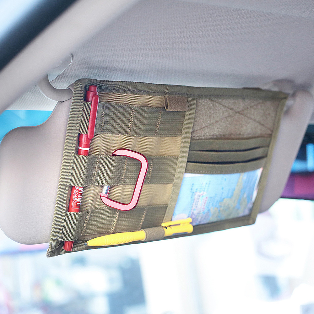 Car Sun Visor Pocket Organizer Panel CD Storage Bag Car Truck Auto Accessories Sundries Molle Pouch Holder Car Storage Decor
Car Sun Visor Pocket Organizer Panel CD Storage Bag Car Truck Auto Accessories Sundries Molle Pouch Holder Car Storage Decor