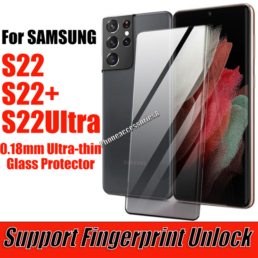 Fingerprint Unlock Full Cover Tempered Glass Protector for Samsung GALAXY S22 Plus Ultra S22Plus S22Ultra
Fingerprint Unlock Full Cover Tempered Glass Protector for Samsung GALAXY S22 Plus Ultra S22Plus S22Ultra