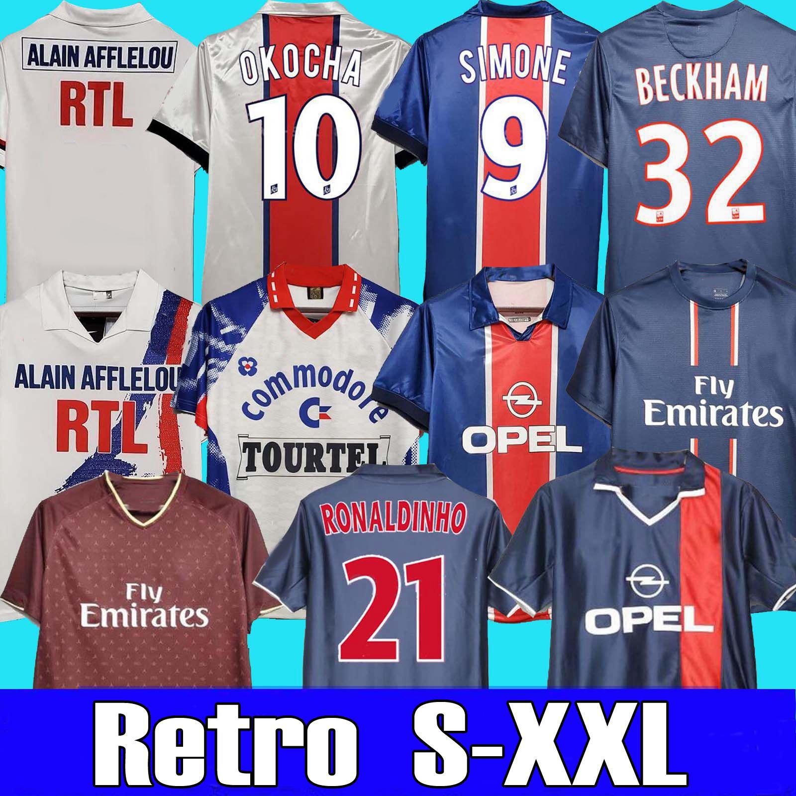 2001 2002 Ronaldinho psg jersey Retro Soccer Jerseys OKOCHA LEROY 90 92 93 94 95 96 98 99 00 01 06 07 12 13 Beckham classic vintage foot, Black;yellow
2001 2002 Ronaldinho psg jersey Retro Soccer Jerseys OKOCHA LEROY 90 92 93 94 95 96 98 99 00 01 06 07 12 13 Beckham classic vintage foot, Black;yellow