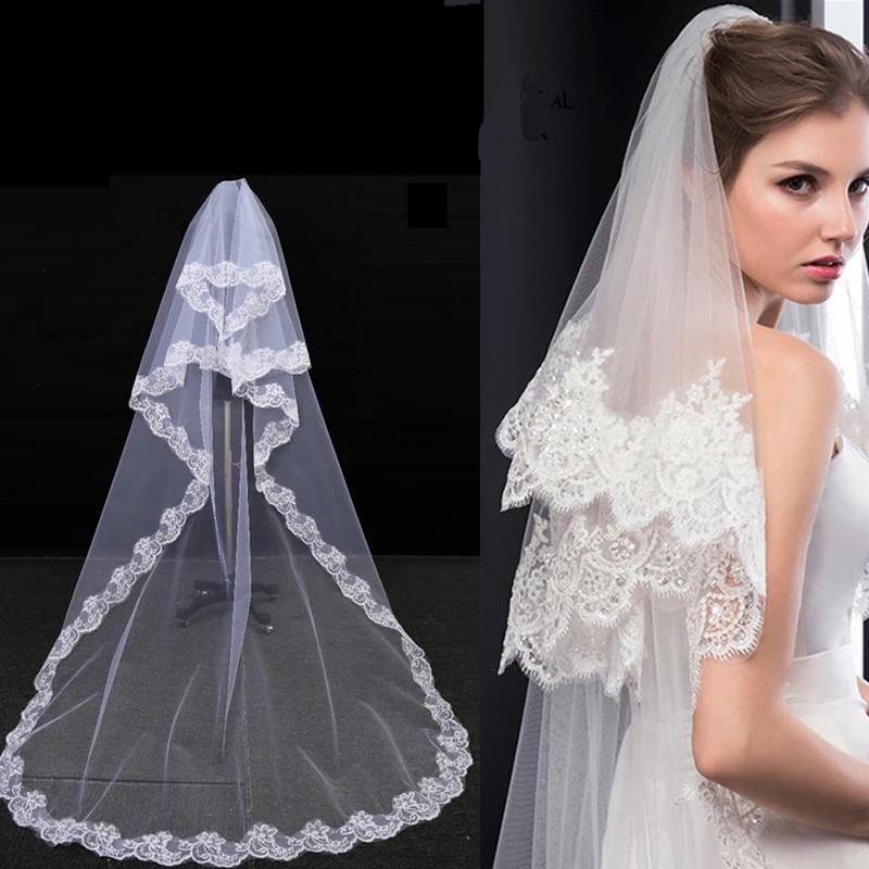 Bridal Veils 1.5 Meters Romantic Elegant Cathedral Long One Layer Lace Edge White Veil Wedding Mantilla Accessories
Bridal Veils 1.5 Meters Romantic Elegant Cathedral Long One Layer Lace Edge White Veil Wedding Mantilla Accessories