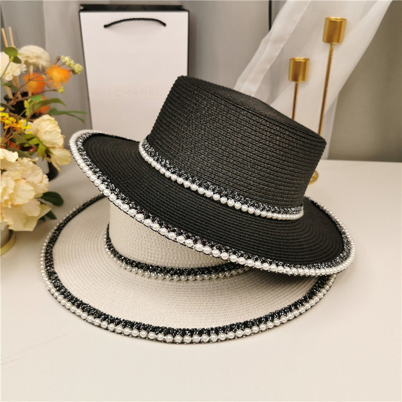 New Fashion Wide Brim Hats Women's Summer Hat Holiday Sun Style Casual Top Embroidery Beach Anti-ultraviolet Caps 3609 Q2, Black
New Fashion Wide Brim Hats Women's Summer Hat Holiday Sun Style Casual Top Embroidery Beach Anti-ultraviolet Caps 3609 Q2, Black