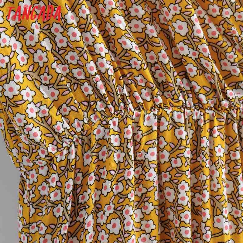 Women French Style Summer V Neck Short Sleeve Ladies Mini Dress Vestidos 1F184 210416