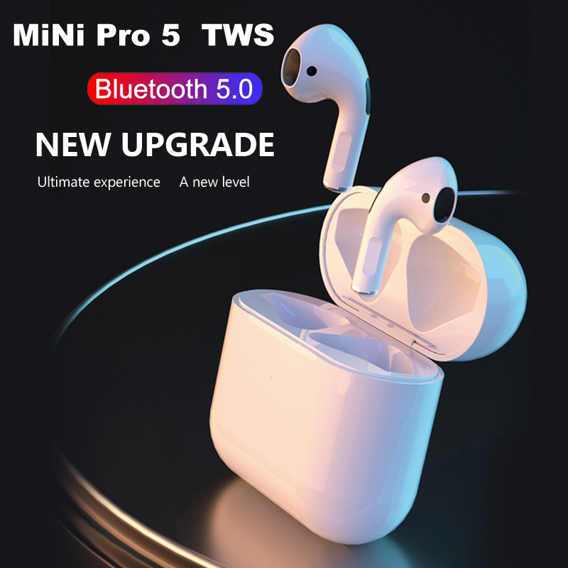 Hot Selling Mini Pro5 TWS 5.0 Bluetooth Headset Gaming Headset Mobile Phone Wireless Earbuds Hands-Free Calling In-Ear Headset
Hot Selling Mini Pro5 TWS 5.0 Bluetooth Headset Gaming Headset Mobile Phone Wireless Earbuds Hands-Free Calling In-Ear Headset