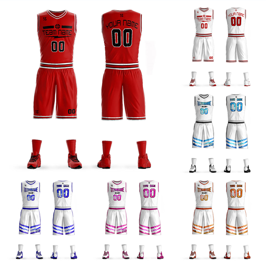 Customized basketball jersey, vest and shorts set, printed with letter patterns, design your own team name and number, youth men's and women's sweatshirts, L18010481-02 as pic
Customized basketball jersey, vest and shorts set, printed with letter patterns, design your own team name and number, youth men's and women's sweatshirts, L18010481-02 as pic