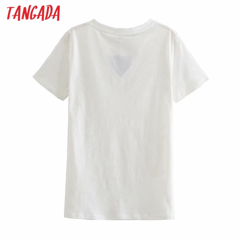 Women Basic V Neck Cotton White T Short Sleeve Tees Ladies Casual Tee Shirt Street Wear Top 2R33 210416