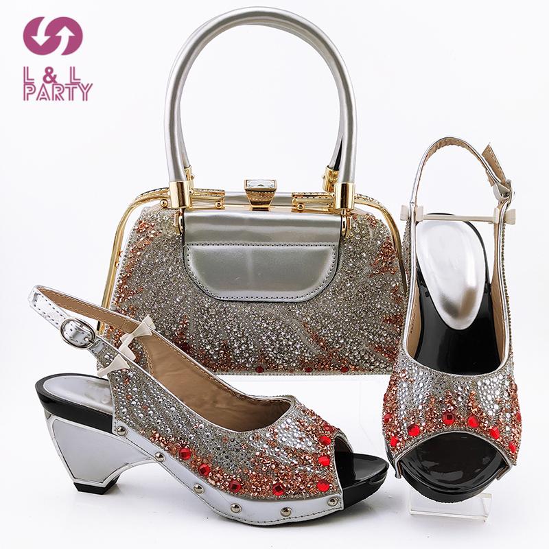 Dress Shoes 2021 Comfortable Heels In Silver Color High Quality African Women And Bag Set For Christmas Party, Black
Dress Shoes 2021 Comfortable Heels In Silver Color High Quality African Women And Bag Set For Christmas Party, Black