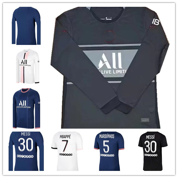 2021 Messi 30 Soccer Jersey MBAPPE DI MARIA CAVANI ICARDI Long sleeve ANDER DRAXLER 2022 Home Away High-quality Football clothes
2021 Messi 30 Soccer Jersey MBAPPE DI MARIA CAVANI ICARDI Long sleeve ANDER DRAXLER 2022 Home Away High-quality Football clothes