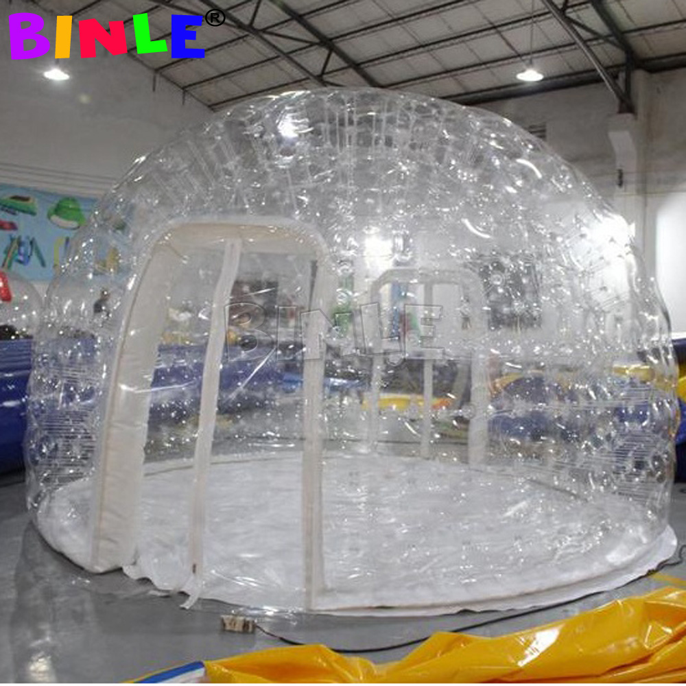 Outdoor Airtight Transparent Inflatable Dome Tent,Crystle Bubble House,Clear Igloo,Lawn Event Marquee For Camping