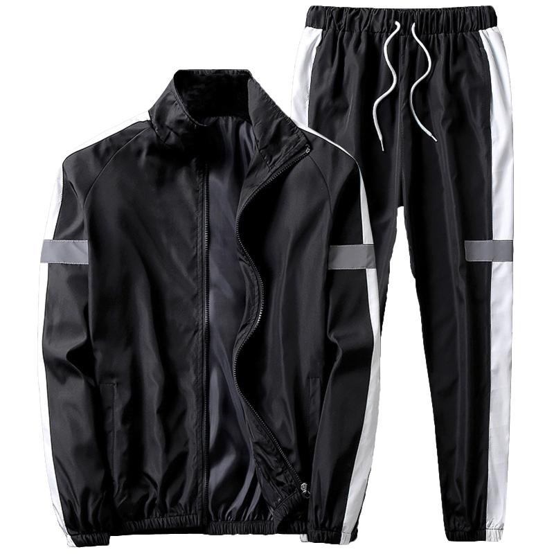 Men's Tracksuits Fashion Sporting Tracksuit Casual Color Block Zipper Stand Collar Sweatershirts Trouser Men Slim Sports Suit 2 Pieces Set, Gray
Men's Tracksuits Fashion Sporting Tracksuit Casual Color Block Zipper Stand Collar Sweatershirts Trouser Men Slim Sports Suit 2 Pieces Set, Gray
