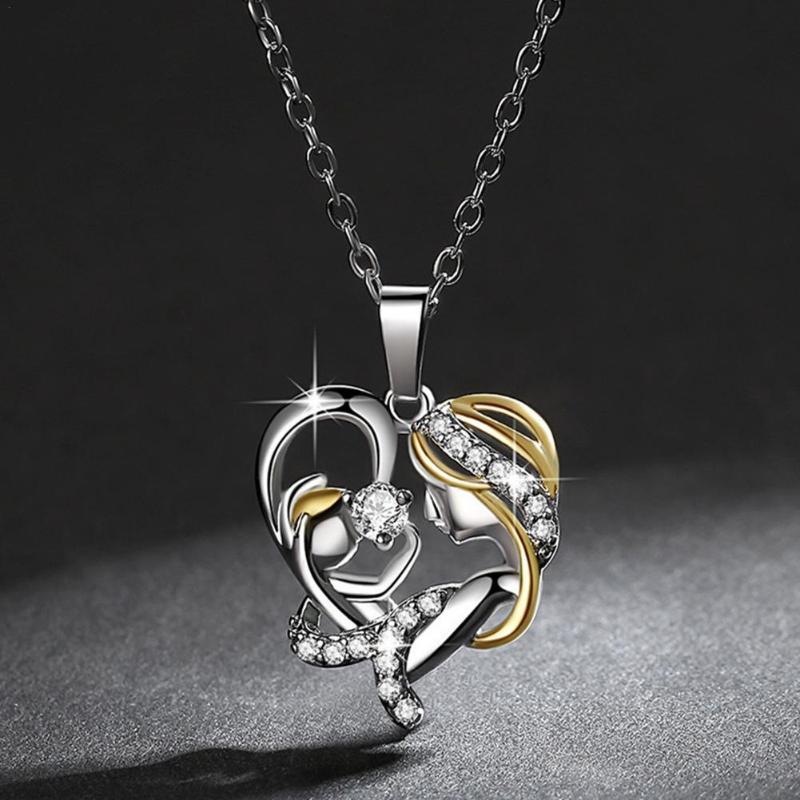 Chains In Her Arms Necklace Cherish Special Moments Zircon Jewelry Gift For Mother, Silver
Chains In Her Arms Necklace Cherish Special Moments Zircon Jewelry Gift For Mother, Silver